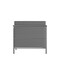 Flash Furniture Gray LeatherSoft Loveseat with Double Bar Frame ZB-REGAL-810-2-LS-GY-GG - alternate 6